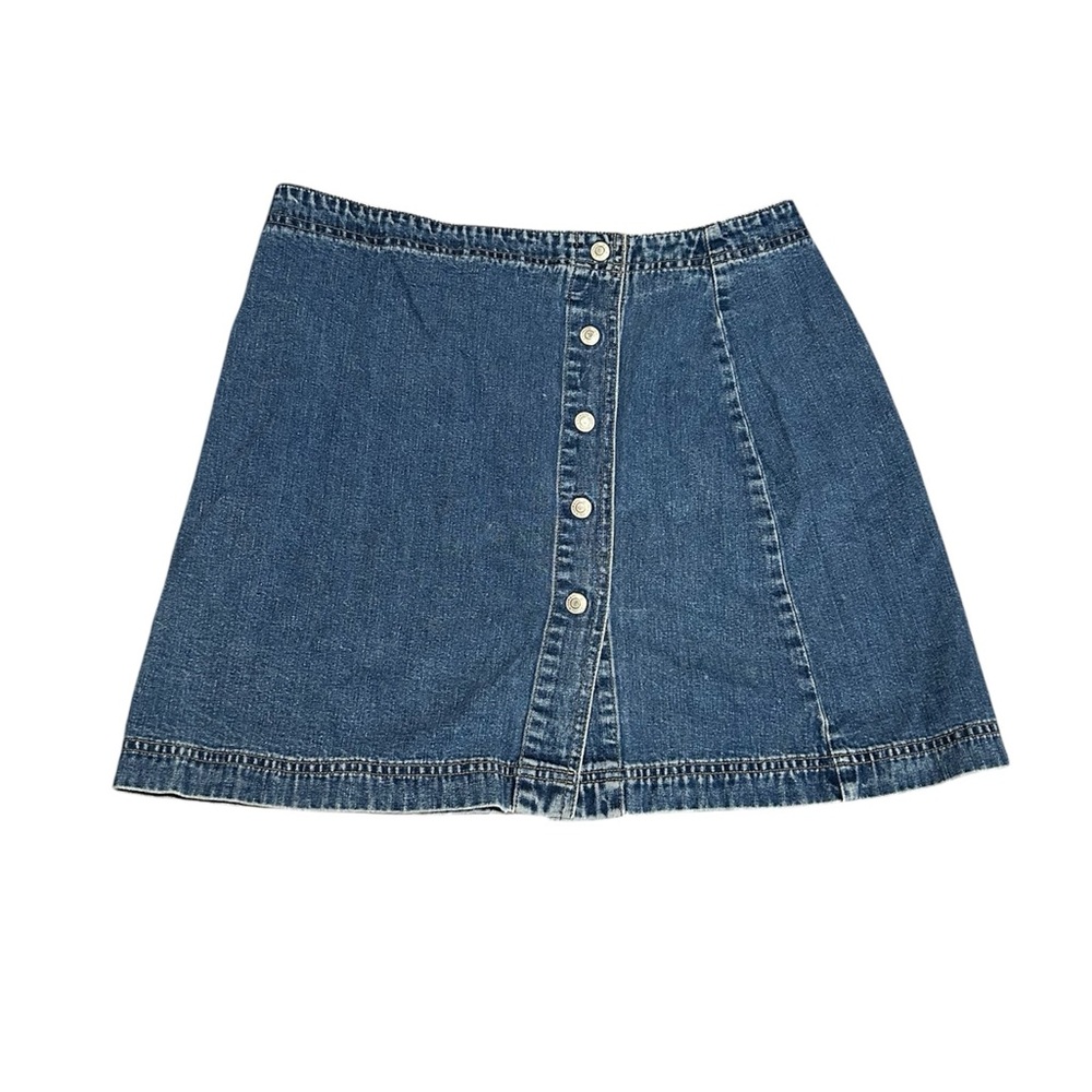 GAP Blue A-Line Denim Skirt Casual